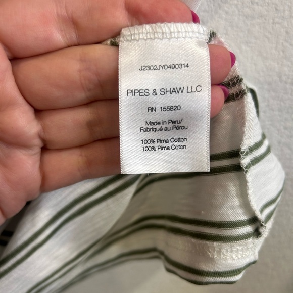 Veronica Beard Jeans Striped Sleeveless Pima Cotton Top Size S - Picture 4 of 6